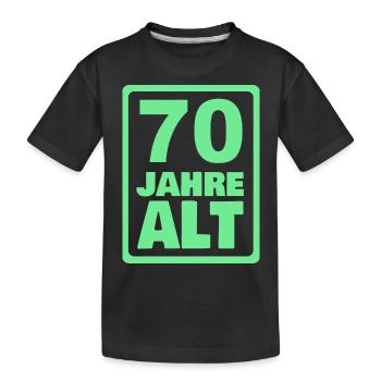 Alter 70 - Kinder Premium Bio T-Shirt - Schwarz - Vorne