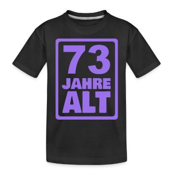 73 - Kids' Premium Organic T-Shirt - black - Front