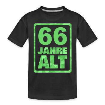 66 - Kids' Premium Organic T-Shirt - black - Front