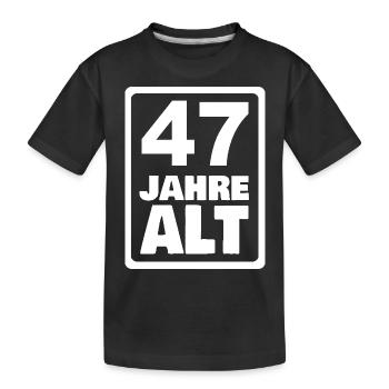 47 - T-shirt bio Premium Enfant - noir - Devant