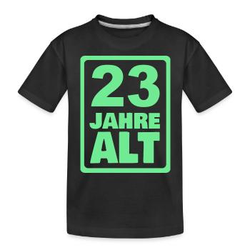 23 - T-shirt bio Premium Enfant - noir - Devant