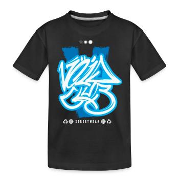 Streetwear Urban Graffiti - Kids' Premium Organic T-Shirt - black - Front