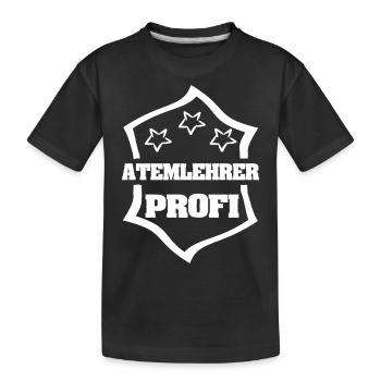 Instructeur de respiration - T-shirt bio Premium Enfant - noir - Devant