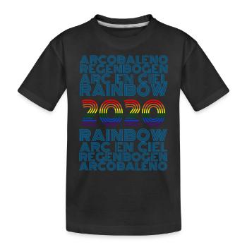 Rainbow 2020 - Kids' Premium Organic T-Shirt - black - Front