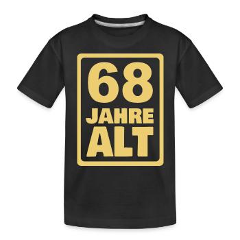 68 - T-shirt bio Premium Enfant - noir - Devant