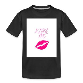 Kiss M e - T-shirt bio Premium Enfant - noir - Devant