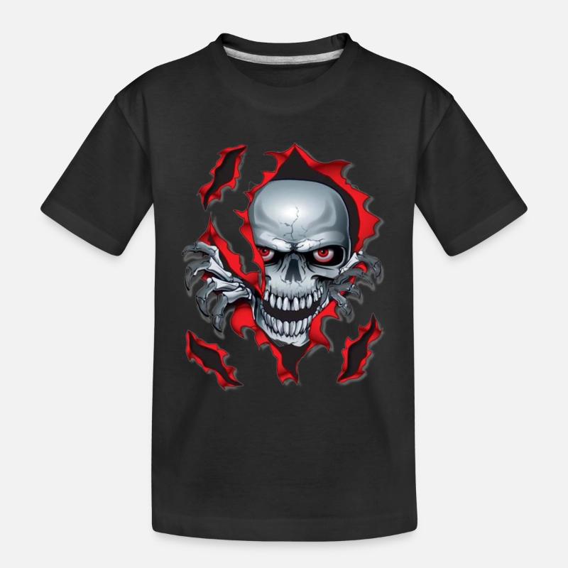 Skull - T-shirt bio Premium Enfant - noir