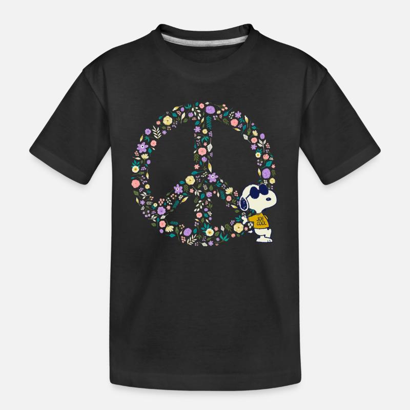 Peanuts Snoopy Peace Hippie - T-shirt bio Premium Enfant - noir