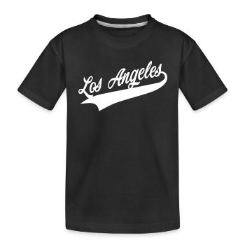 Los Angeles - Kids' Premium Organic T-Shirt - black - Front
