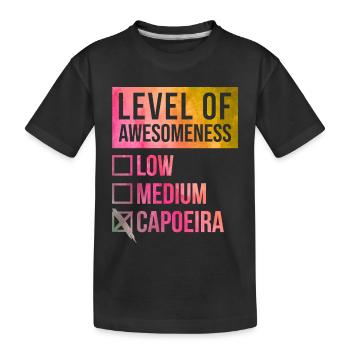 Capoeira - Kinder Premium Bio T-Shirt - Schwarz - Vorne