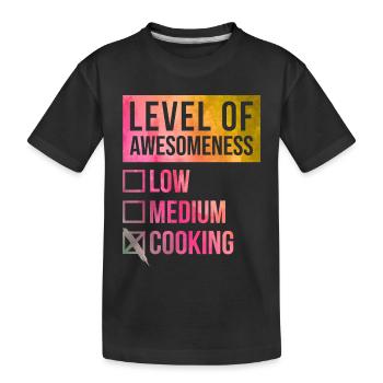 Chefkoch - Kinder Premium Bio T-Shirt - Schwarz - Vorne