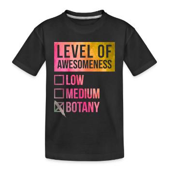 Botany - Kids' Premium Organic T-Shirt - black - Front