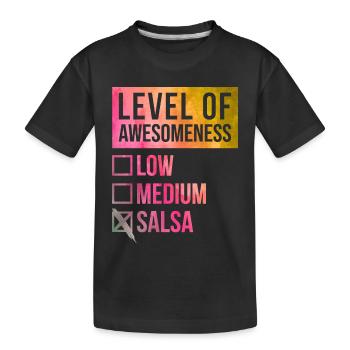 Salsa - Kinder Premium Bio T-Shirt - Schwarz - Vorne