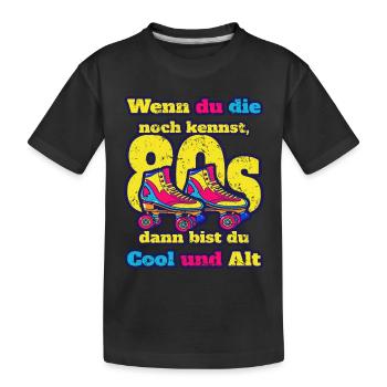 Rollschuhe - Kinder Premium Bio T-Shirt - Schwarz - Vorne