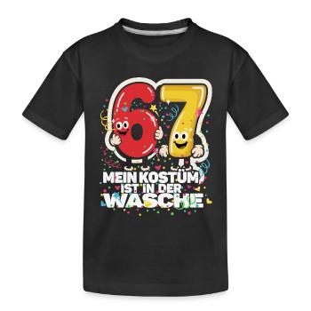 67 Six Sept Carnaval Drôle de Dicton, Carnaval - T-shirt bio Premium Enfant - noir - Devant