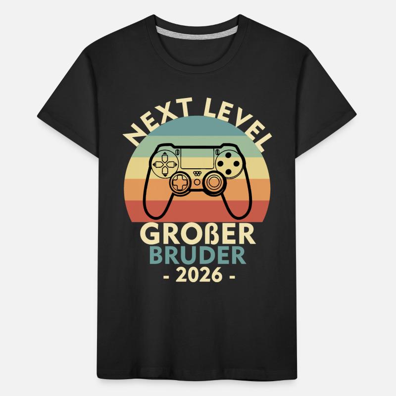 Next Level Big Brother Loading 2026 Siblings Kids' Premium Organic T-Shirt