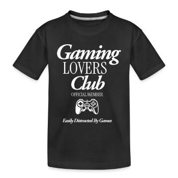 Club des amateurs de jeux vidéo - T-shirt bio Premium Enfant - noir - Devant
