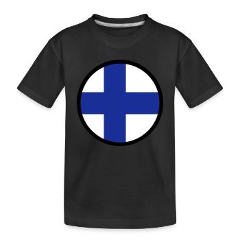 Sous le signe de la Finlande - T-shirt bio Premium Enfant - noir - Devant
