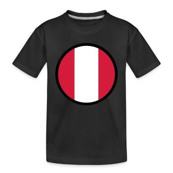 Sous le signe du pérou - T-shirt bio Premium Enfant - noir - Devant