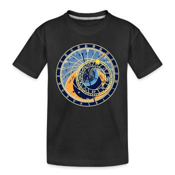 cadran solaire - T-shirt bio Premium Enfant - noir - Devant