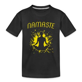 Namaste - Kinder Premium Bio T-Shirt - Schwarz - Vorne