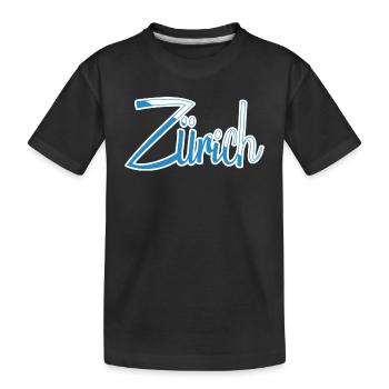 Zurich - T-shirt bio Premium Enfant - noir - Devant