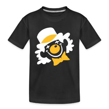 Un visage de copain - T-shirt bio Premium Enfant - noir - Devant