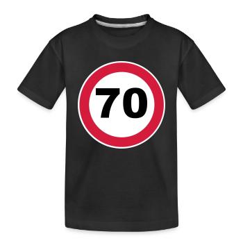 70. Geburtstag - Kinder Premium Bio T-Shirt - Schwarz - Vorne
