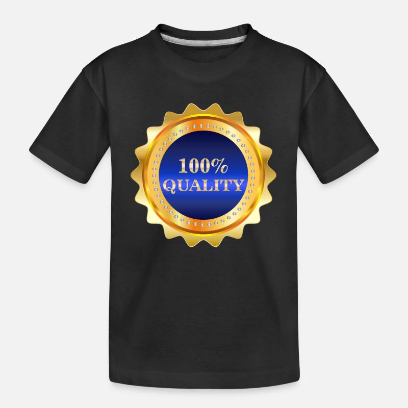 100% Qualité - T-shirt bio Premium Enfant - noir