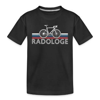 RADOLOGE CYCOLOGIST RADRENNFAHRER RETRO RENNRAD - Kinder Premium Bio T-Shirt - Schwarz - Vorne