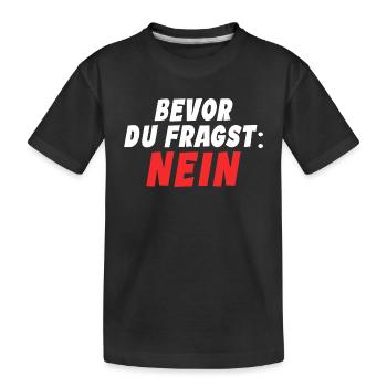 Klarer Durchblick - Kinder Premium Bio T-Shirt - Schwarz - Vorne