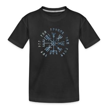 Vegvisir - Viking Compass Gift Best-seller - T-shirt bio Premium Enfant - noir - Devant
