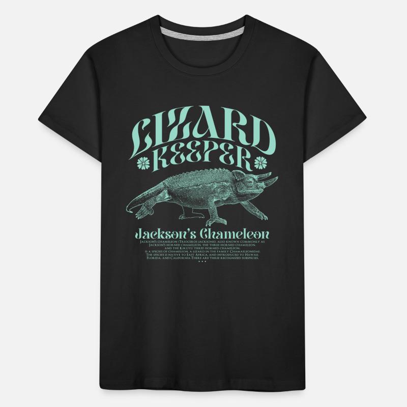 Jackson's Chameleon Lizard Holder Kids' Premium Organic T-Shirt