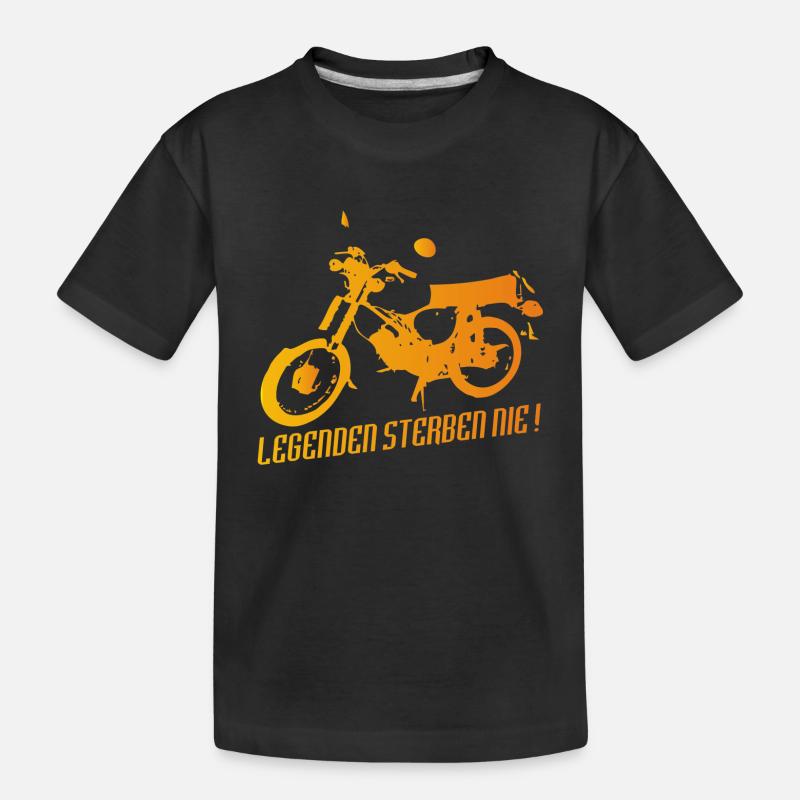 Simson S51 Enduro Legende - Kinder Premium Bio T-Shirt - Schwarz