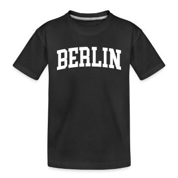 Berlin - Kids' Premium Organic T-Shirt - black - Front