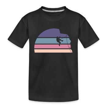 Tomber dans le néant - T-shirt bio Premium Enfant - noir - Devant