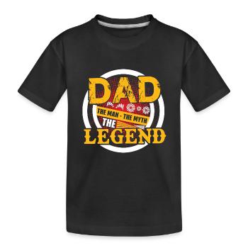 Marié Père Fête des Pères Fête des Pères Cadeau De Fête des Pères Lege - T-shirt bio Premium Enfant - noir - Devant