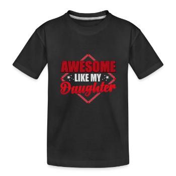 Fête des Pères - T-shirt bio Premium Enfant - noir - Devant