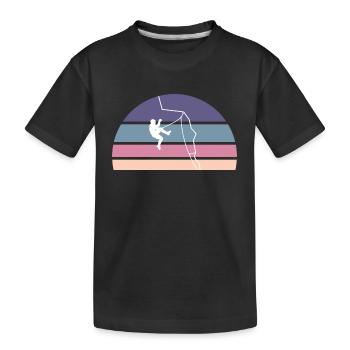 Tomber dans le vide - T-shirt bio Premium Enfant - noir - Devant