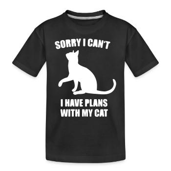 Chats - Chats - Chat - chat - momie de chat - T-shirt bio Premium Enfant - noir - Devant