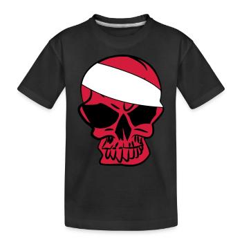 Anarcho Skull Anarchy anarchy - Kids' Premium Organic T-Shirt - black - Front