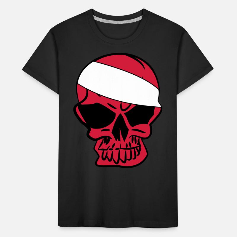 Anarcho Skull Anarchy anarchy Kids' Premium Organic T-Shirt