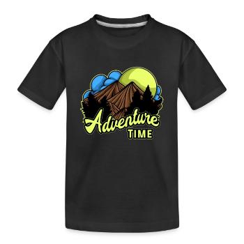 Adventure - Adventure - Kids' Premium Organic T-Shirt - black - Front