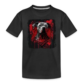 American Staffordshire Terrier - T-shirt bio Premium Enfant - noir - Devant