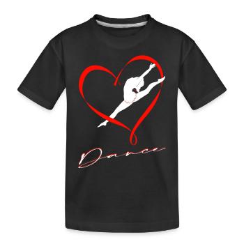 Dance - Kinder Premium Bio T-Shirt - Schwarz - Vorne