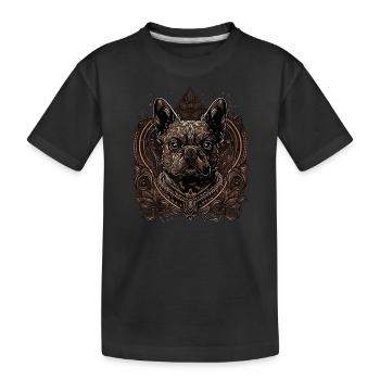 Bouledogue français - T-shirt bio Premium Enfant - noir - Devant