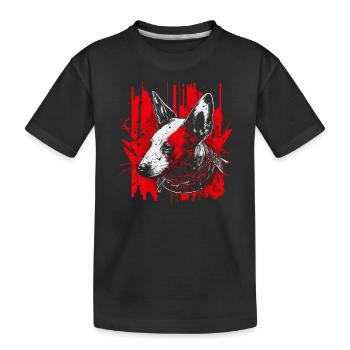 Bull terrier - T-shirt bio Premium Enfant - noir - Devant