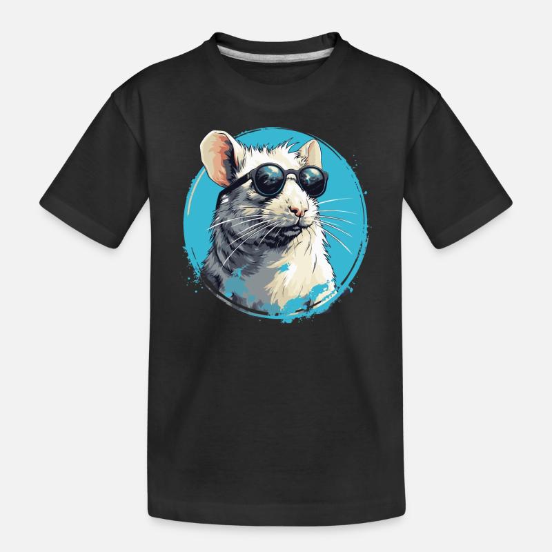 Coole Ratte - Kinder Premium Bio T-Shirt - Schwarz