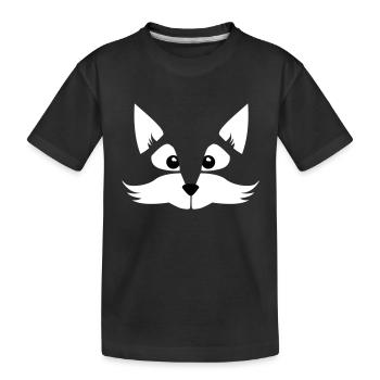 enfant - bébé - animal de bande dessinée - Fox - - - T-shirt bio Premium Enfant - noir - Devant