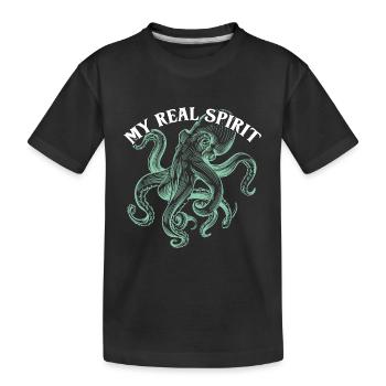 Cephalopoden Kopffüßer Oktopus meine Inspiration - Kinder Premium Bio T-Shirt - Schwarz - Vorne